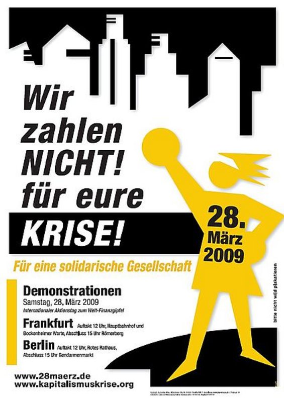 Mitmachen: Demos gegen Krise und Krieg